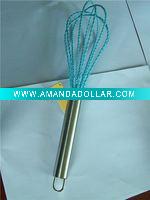 Wholesale Stainless Steel handle silicone egg whisk/beater China