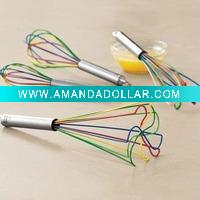 Wholesale Stainless Steel handle silicone egg whisk/beater China
