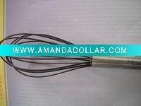 wire manual black egg whisk