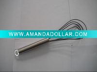 Wholesale 4'' flat silicone egg whisk