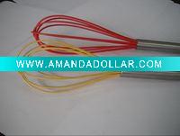Wholesale useful manual silicone egg whisk