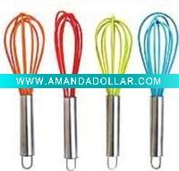 Wholesale Stainless Steel handle silicone egg whisk/beater China