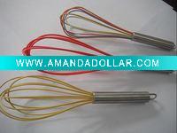 Wholesale colorful silicone egg whisk
