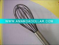 Wholesale high quality black silicone egg whisk