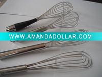 Wholesale four style mini metal egg whisk