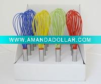 Wholesale Stainless Steel handle silicone egg whisk/beater China