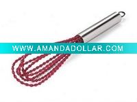 Wholesale Stainless Steel handle silicone egg whisk/beater China