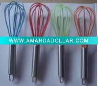 Wholesale Stainless Steel handle silicone egg whisk/beater China