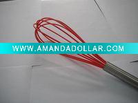 Wholesale hot-sale mini red silicne egg whisk