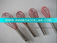 Wholesale four 6'' silicone egg whisk