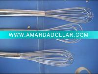 Wholesale 10'' and 6'' metal egg whisk