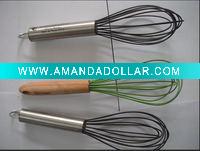 Wholesale non-toxic manual silicone egg whisk