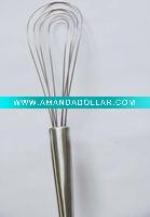 Wholesale four line stainless steel flat whisk