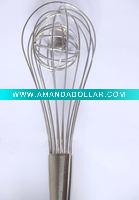 steel with ball whisk