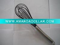 black mini silicone whisk