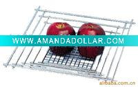 Wholesale Artistic steel wire household storage multi-function fruit holder(chrome plated)