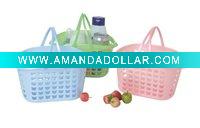 Wholesale plastic fruit holder,portable basket