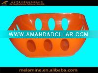 8" square melamine fruit holder