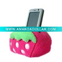 fluffy fruit phone holder