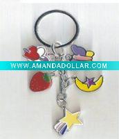 Wholesale Fruit pendant alloy keychain