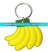 Wholesale fruit pvc key chain