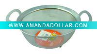 Wholesale Stainless Fruit Basket Dia.17.5cm - A01588