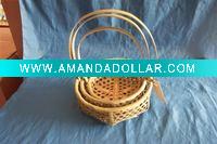 Wholesale bamboo basket(fruit tray)
