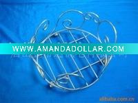 Delicate steel wire household storage multi-function fruit basket(chrome plated)