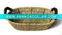 Oval Straw Rope Woven Fruit Basket