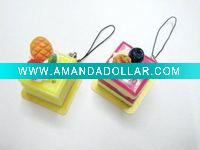 Wholesale Fruit Cake phone Holder-Artificial Gifts key chain