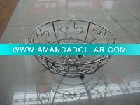 Wholesale steel wire household storage multi-function fruit basket(chrome plated)