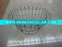 Wholesale Fashionable household chrome plated storage basket
