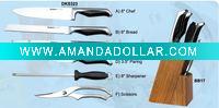 Kitchen Knife Set with Wooden Block