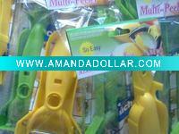 stainless steel parer with plastic handle
