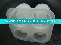Wholesale Silicone Ice Cube Trays with Four Cups