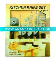 6pc Kitchen Knives Set - A04685