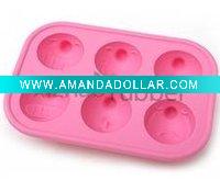 Silicone ice cube tray