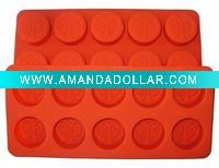 Silicone ice cube tray