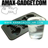 Wholesale icetray-2 Fish Bone Silicone Ice Tray
