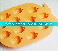 Fruit shape silicone ice cube tray