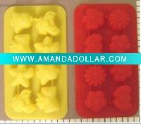 Wholesale 6 cups silicone ice cube tray Summer 2011