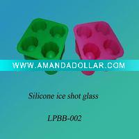 Wholesale Lovely colorful heart shape silicone ice cube