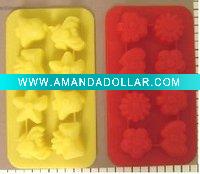 Wholesale 10 cups silicone ice cube butterfly mold Summer