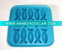 Wholesale Popular heart shape silicone ice cube tray