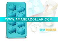 Wholesale penguin silicone ice cube tray