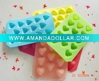 Wholesale Hearted Shape Silicone Ice Cube Tray