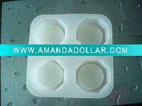 4 cups silicone ice cube tray