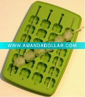 Logo printed silicone ice cube tray