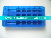 Wholesale hot sale silicone ice cube tray