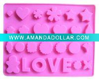 Wholesale Lovely silicone ice cube tray